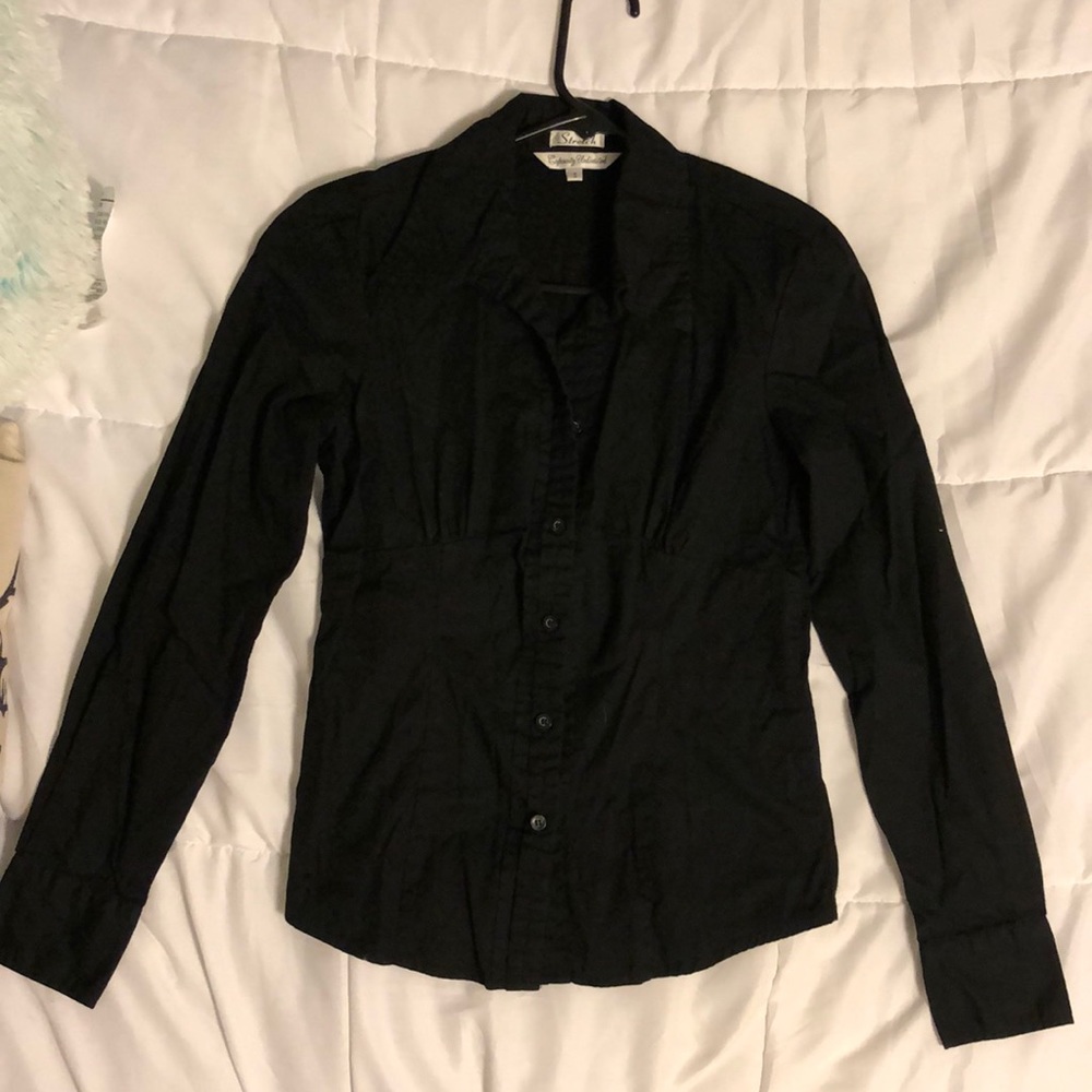 🥰 fitted stretchy cotton blouse